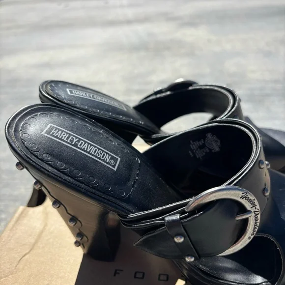 Harley-Davidson Black Women's Heels - Picture 6 of 11